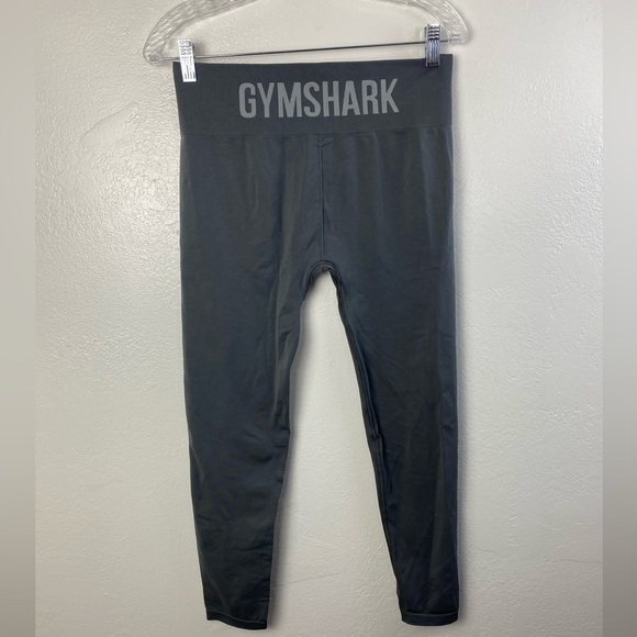 GYMSHARK Gray Crop Ankle Athletic Workout Gym Yoga Gray Leggings size Medium - Picture 1 of 10